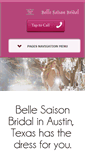 Mobile Screenshot of bellesaisonbridal.com